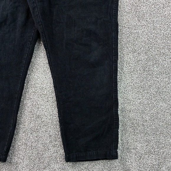 Vintage Y2K No Boundaries Corduroy Pants Mens XL Black Elastic Waist Drawstring - Picture 3 of 6